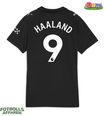 Manchester City Erling Haaland #9 Bortatröja Kvinnor 2025-26 Kortärmad